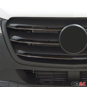 Mercedes Sprinter W907 Front Grill - Omac - 5 Pcs S.Steel - Gloss Dark - 2018